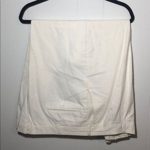 Paul Frederick white seersucker pants